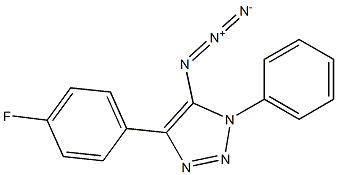 5-Azido-4-(4-fluorophenyl)-1-phenyl-1H-1,2,3-triazole 구조식 이미지