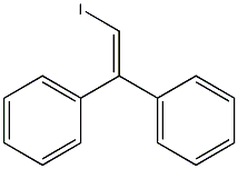1,1-Diphenyl-2-iodoethene 구조식 이미지
