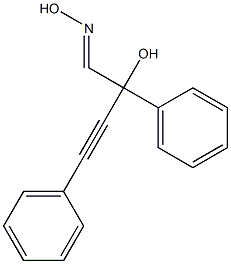 2,4-Diphenyl-2-hydroxy-3-butynal oxime 구조식 이미지