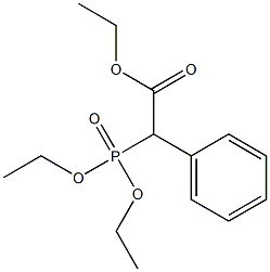 Phenyl(diethoxyphosphinyl)acetic acid ethyl ester Structure