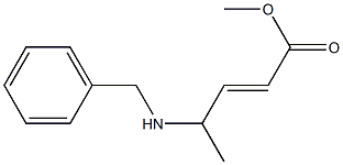 4-(Benzylamino)-2-pentenoic acid methyl ester Structure