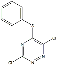 3,6-Dichloro-5-(phenylthio)-1,2,4-triazine 구조식 이미지