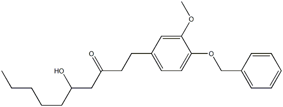 1-[4-(Benzyloxy)-3-methoxyphenyl]-5-hydroxydecan-3-one Structure