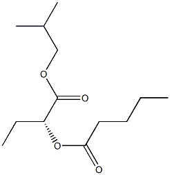 [R,(+)]-2-Valeryloxybutyric acid isobutyl ester 구조식 이미지