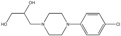 3-[4-(4-Chlorophenyl)piperazin-1-yl]-1,2-propanediol 구조식 이미지
