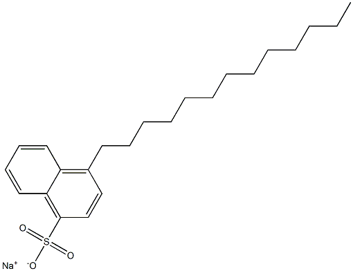 4-Tridecyl-1-naphthalenesulfonic acid sodium salt Structure