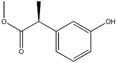 [S,(+)]-2-(m-Hydroxyphenyl)propionic acid methyl ester Structure