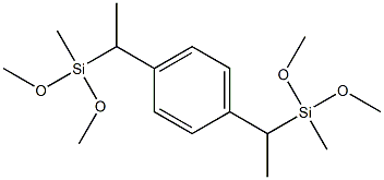 1,4-Bis[1-[dimethoxy(methyl)silyl]ethyl]benzene Structure