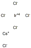 Cesium iridium(IV) chloride 구조식 이미지
