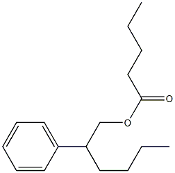 Pentanoic acid 2-phenylhexyl ester 구조식 이미지