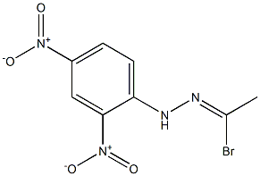 1-Bromoethanone 2,4-dinitrophenyl hydrazone 구조식 이미지