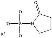 2-Oxopyrrolidine-1-sulfonic acid potassium salt Structure