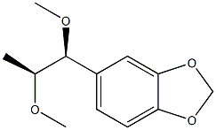 5-[(1S,2S)-1,2-Dimethoxypropyl]-1,3-benzodioxole 구조식 이미지