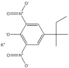 Potassium 2,6-dinitro-4-(tert-pentyl)phenolate Structure