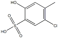 5-Chloro-2-hydroxy-4-methylbenzenesulfonic acid 구조식 이미지