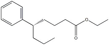 [S,(+)]-5-Phenyloctanoic acid ethyl ester 구조식 이미지