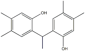 2,2'-(1,1-Ethanediyl)bis(4,5-dimethylphenol) 구조식 이미지
