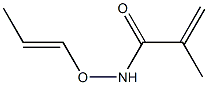 N-(1-Propenyloxy)methacrylamide Structure