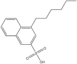 4-Hexyl-2-naphthalenesulfonic acid Structure