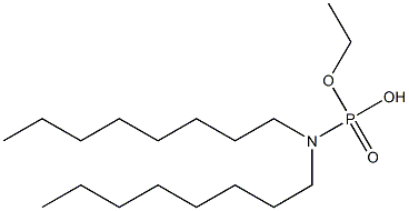 N,N-Dioctylamidophosphoric acid hydrogen ethyl ester 구조식 이미지