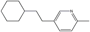 5-(2-Cyclohexylethyl)-2-methylpyridine 구조식 이미지