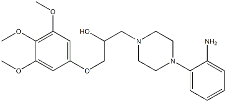 1-(3,4,5-Trimethoxyphenoxy)-3-[4-(2-aminophenyl)-1-piperazinyl]-2-propanol Structure