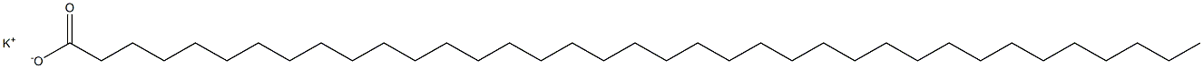 Heptatriacontanoic acid potassium salt Structure