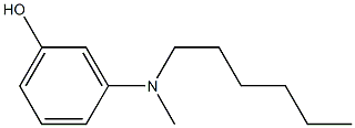 3-[Methyl(hexyl)amino]phenol 구조식 이미지