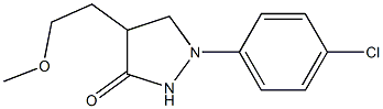 4-(2-Methoxyethyl)-1-(4-chlorophenyl)pyrazolidin-3-one Structure