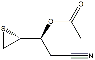 (3S,4R)-3-Acetoxy-4,5-epithiopentanenitrile 구조식 이미지