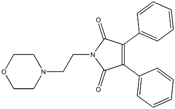 3,4-Diphenyl-1-(2-morpholinoethyl)-1H-pyrrole-2,5-dione Structure