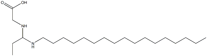 N-[1-(Heptadecylamino)propyl]aminoacetic acid Structure