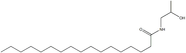 N-(2-Hydroxypropyl)heptadecanamide 구조식 이미지