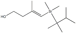 4-[Dimethyl(1,1,2-trimethylpropyl)silyl]-3-methyl-3-buten-1-ol Structure