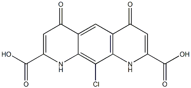 10-Chloro-1,4,6,9-tetrahydro-4,6-dioxopyrido[3,2-g]quinoline-2,8-dicarboxylic acid Structure