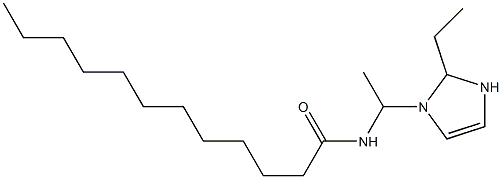 1-(1-Lauroylaminoethyl)-2-ethyl-4-imidazoline 구조식 이미지