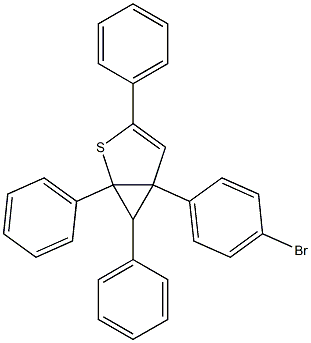 1,3,6-Triphenyl-5-(4-bromophenyl)-2-thiabicyclo[3.1.0]hex-3-ene 구조식 이미지