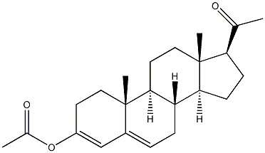 3-Acetoxypregna-3,5-diene-20-one Structure