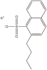 2-Butyl-1-naphthalenesulfonic acid potassium salt 구조식 이미지