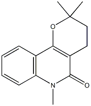 3,4-Dihydro-2,2,6-trimethyl-2H-pyrano[3,2-c]quinolin-5(6H)-one Structure