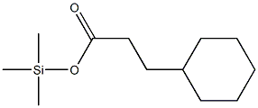 Cyclohexanepropionic acid trimethylsilyl ester 구조식 이미지