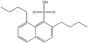 2,8-Dibutyl-1-naphthalenesulfonic acid Structure