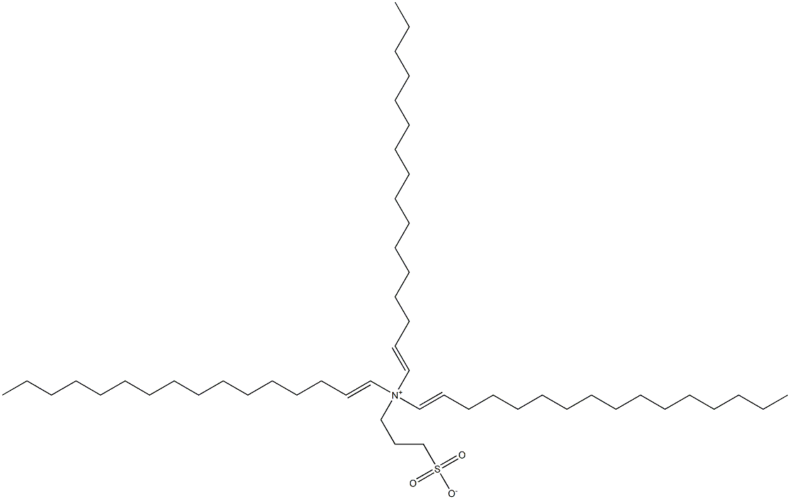 N,N-Di(1-hexadecenyl)-N-(3-sulfonatopropyl)-1-hexadecen-1-aminium 구조식 이미지