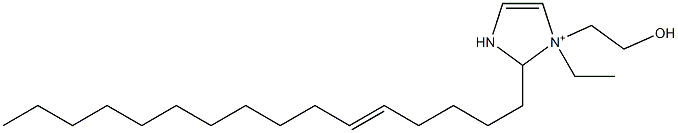 1-Ethyl-2-(5-hexadecenyl)-1-(2-hydroxyethyl)-4-imidazoline-1-ium 구조식 이미지