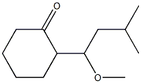 2-(1-Methoxy-3-methylbutyl)cyclohexanone 구조식 이미지