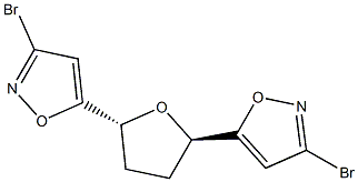 (2R,5R)-Tetrahydro-2,5-bis(3-bromoisoxazol-5-yl)furan 구조식 이미지