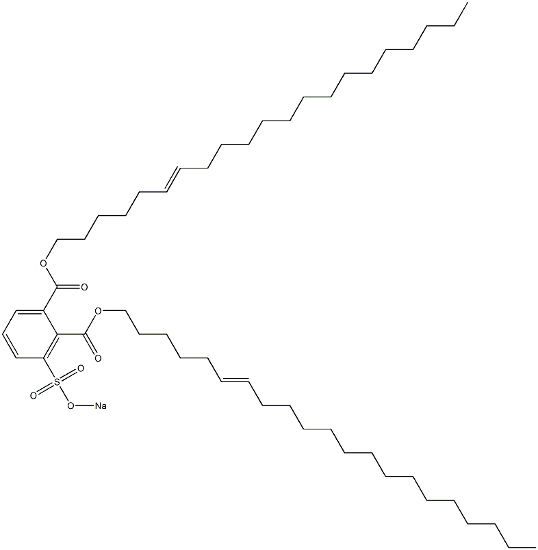 3-(Sodiosulfo)phthalic acid di(6-henicosenyl) ester 구조식 이미지