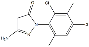 3-Amino-1-(2,4-dichloro-3,6-dimethylphenyl)-5(4H)-pyrazolone Structure