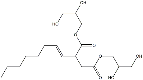 2-(1-Octenyl)succinic acid bis(2,3-dihydroxypropyl) ester Structure
