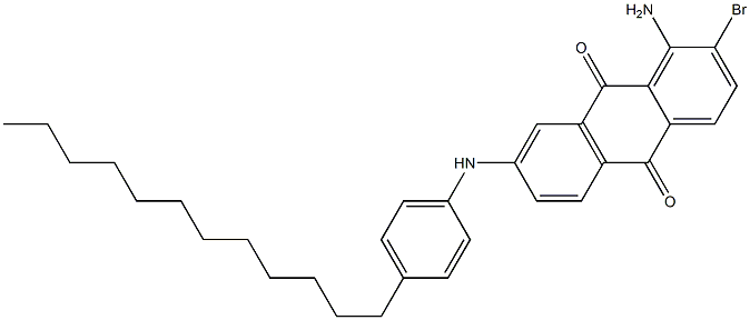 1-Amino-2-bromo-7-(4-dodecylanilino)anthraquinone 구조식 이미지